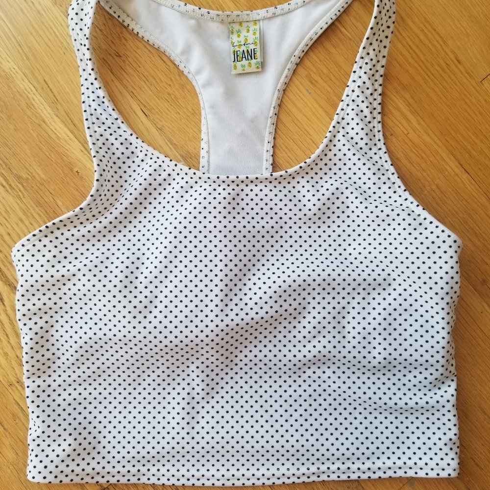Kortni jeane ditzy dots racerback top